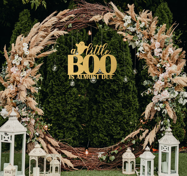 A Little Boo Baby Shower Sign