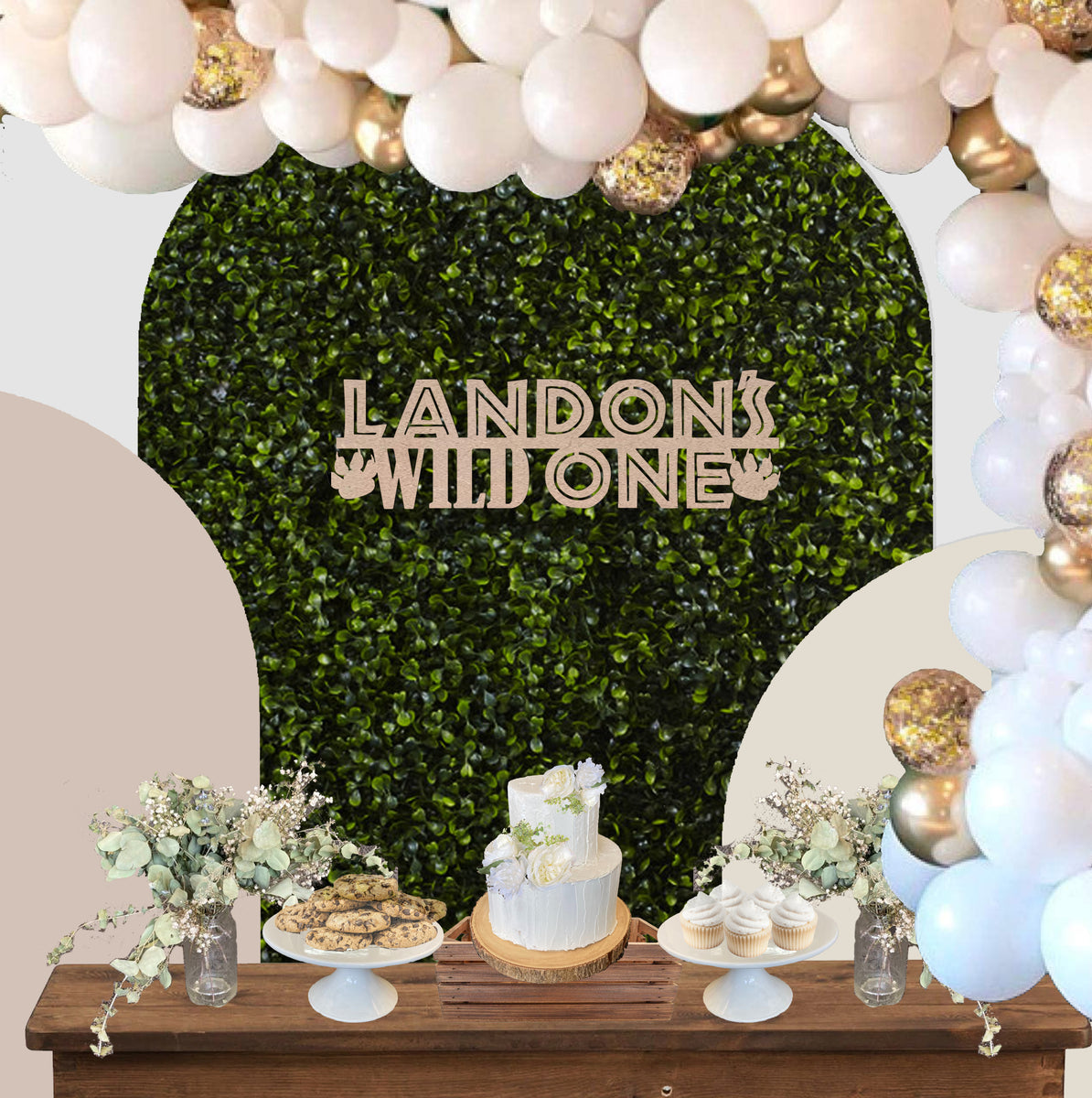 HAPPY BIRTHDAY Foil Letter Balloons Set With String – WILD ONE Party Decor