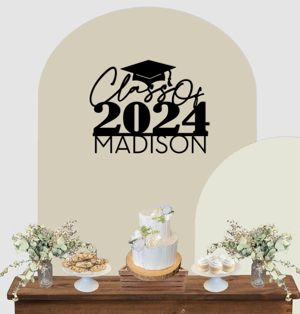 Custom Name Class of 2024 Graduation Sign