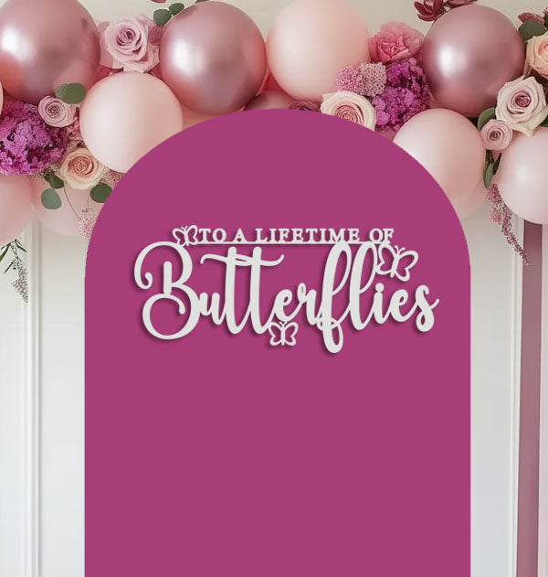 To A Lifetime of Butterflies Bridal Shower Sign