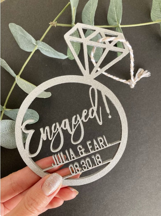 "Engaged" Engagement Ornament