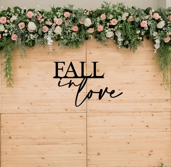 Fall in Love Bridal Shower Sign