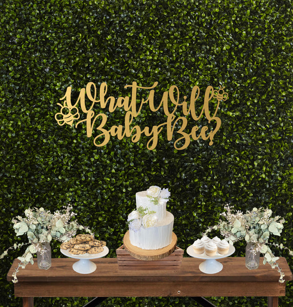 What Will Baby Bee Baby Shower Sign