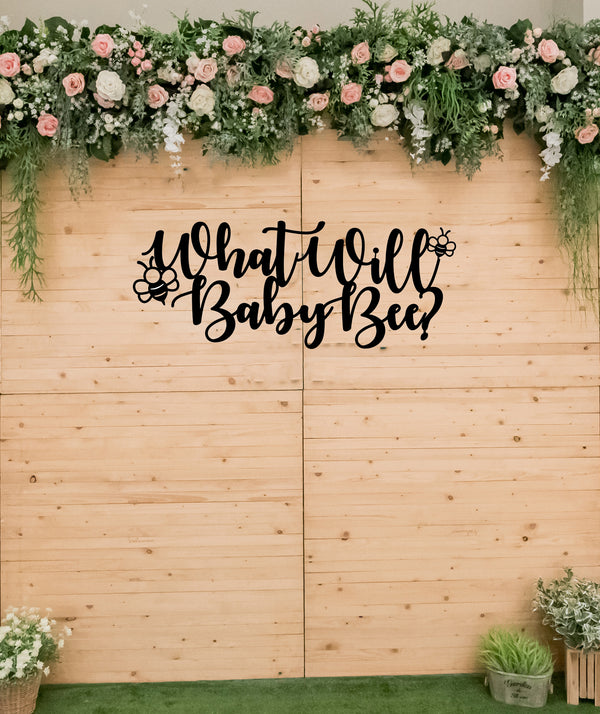 What Will Baby Bee Baby Shower Sign