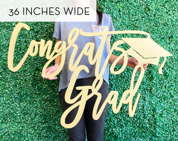 Congrats Grad Graduation Sign