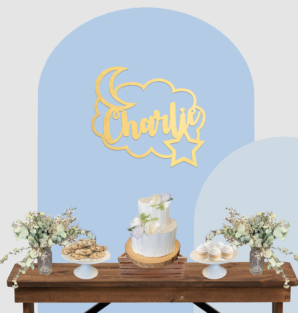 Cloud Baby Name Sign